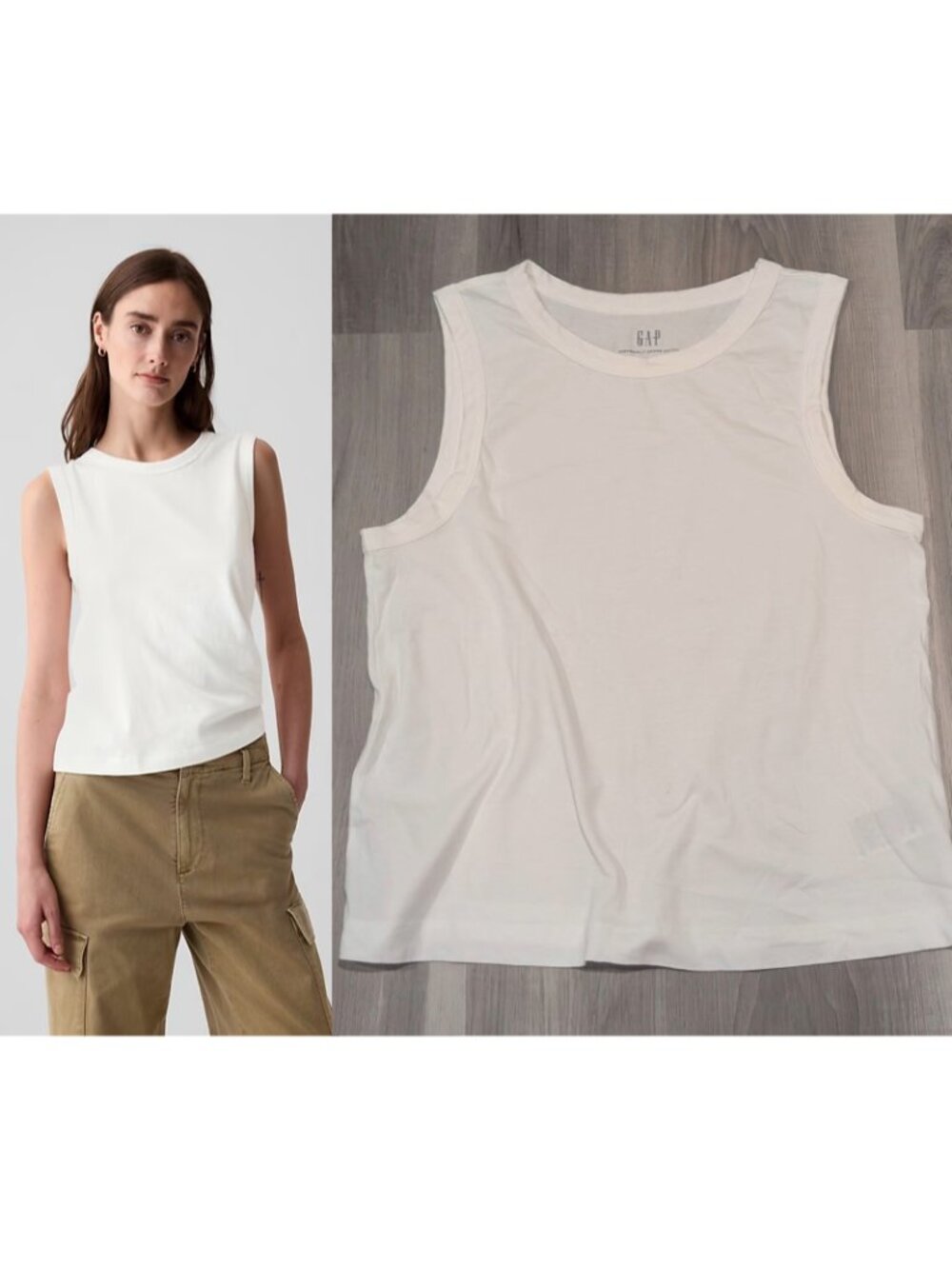 GAP | Organic Cotton Vintage Tank Top In New Off White